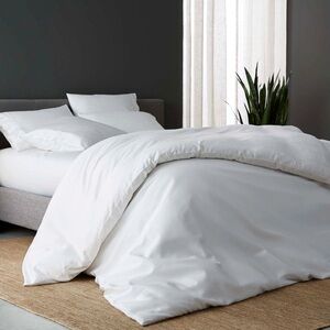 DOZ By Sijo Organic Bamboo Duvet Cover Set K/CK In Color Snow NEW WITH TAGS NWT